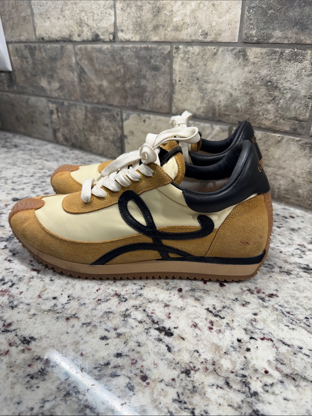 LOEWE Flow Runner Suede And Leather Sneakers Size 41. - Picture 5 of 14